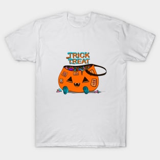 Trick or Treat Halloween pumpkin T-Shirt